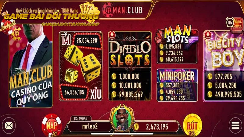 Các phiên bản game đổi thưởng hấp dẫn tại Manclub