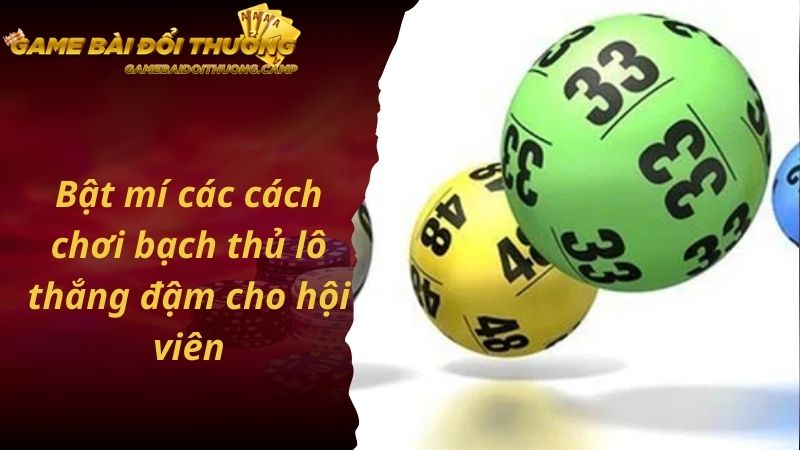 Bật mí các cách chơi bạch thủ lô hiệu quả cao dành cho hội viên