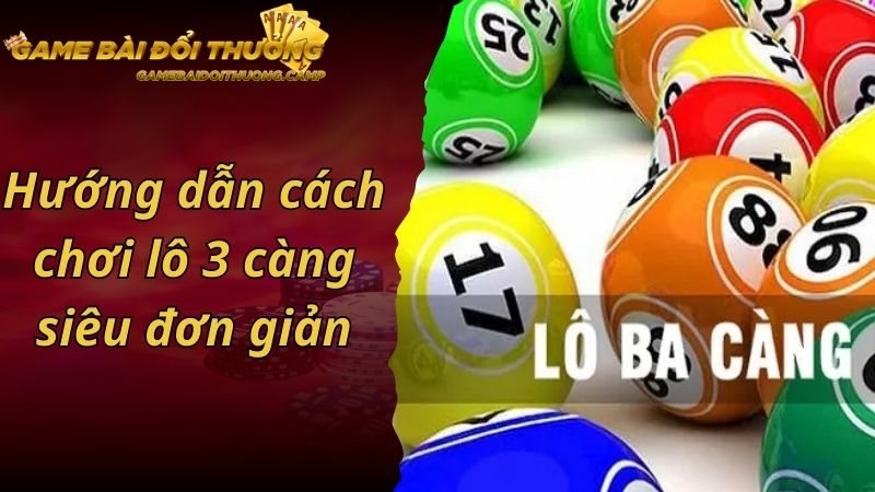 Hướng dẫn cách chơi lô 3 càng siêu đơn giản